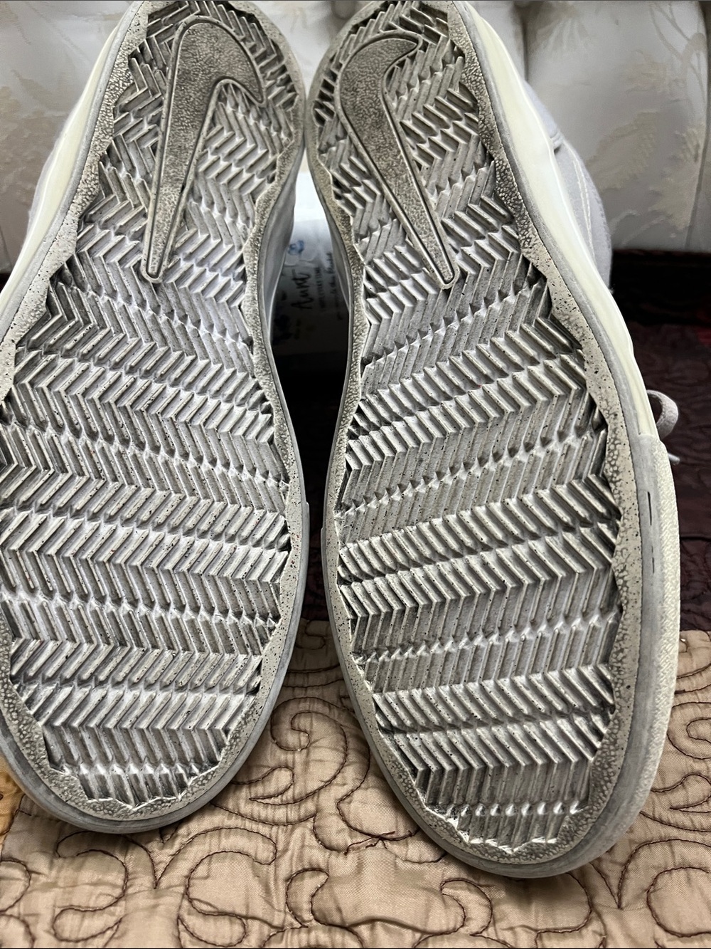 Nike Men’s Light Gray Nike SB Canvas Sneakers / Size 12 - Picture 6 of 8